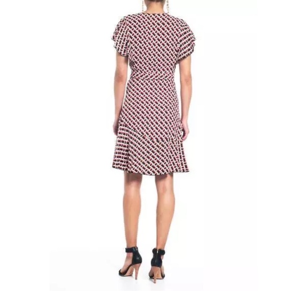 Diane von Furstenberg Emilia Geometric Mini Wrap Dres - Picture 4 of 8